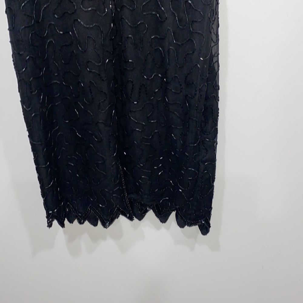 Women’s black beaded dress size medium - Picture 6 of 10